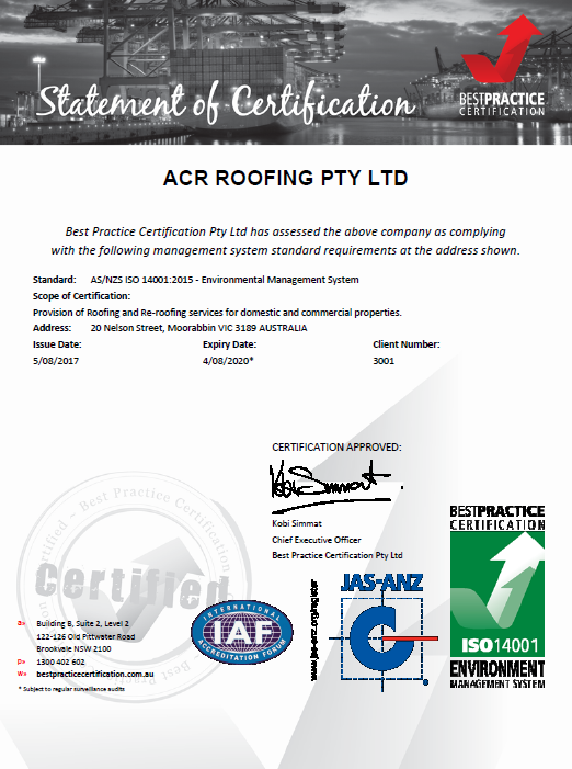 roofing contractors melbourne
