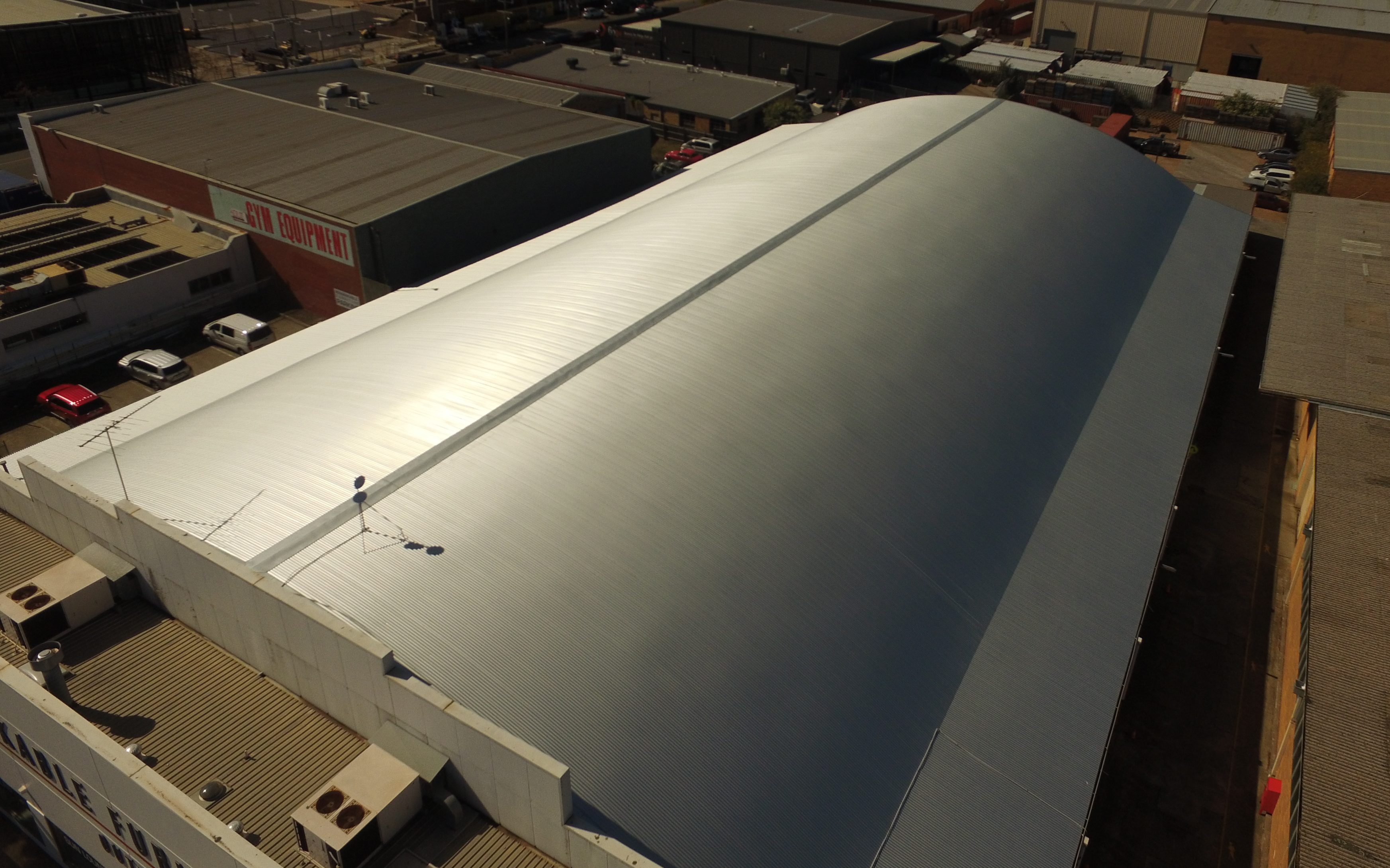 Aircraft Hangar Roof Replacement ACR Roofing Melbourne